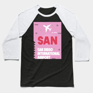 SAN San Diego airport Baseball T-Shirt